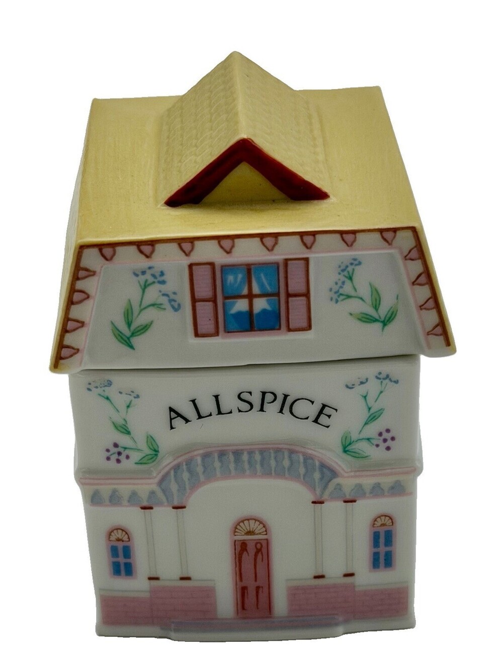 1989 Lenox Spice Village ALLSPICE Fine Porcelain Victorian House Spice Jar MINT